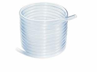 Tubing made of medical PVC transparent, kinkresistant possible individual orders for dimensions from 1,3 mm do 1 mm of coil