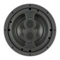 Frameless look LCR TILT 6 1/2 inch round in-ceiling. Rubberized frame. Polygraphite cone, NBR surround, silk dome swivel tweeter. Magnetic thin mount grille. White.
