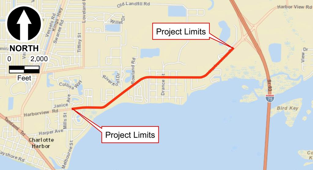 Public Hearing Charlotte County-Punta Gorda MPO - Meeting Rooms A and B March 14, 2019 open house at 4 p.m., formal presentation at 5 p.m. Welcome to the Public Hearing for the Harborview Road (CR 776) Project Development and Environment (PD&E) study.