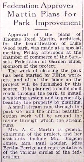 Arbor Day of 1936 was the launching date for the planting of Luke Wood Park s memorial trees.