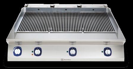 With cooking surfaces up to 1200 mm wide and quick heat-up you can get your food out faster.
