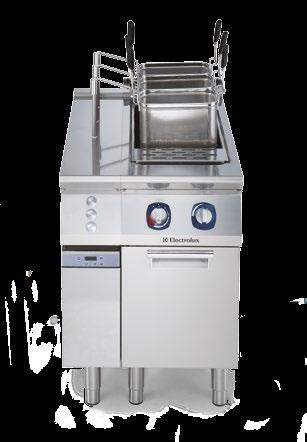 Gas and Electric Pasta Cooker HP Ideal for: Full Service Restaurant The Electrolux Gas Pasta Cookers, the only ones on the market to offer Energy Control.