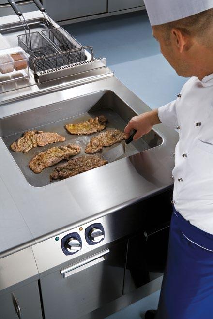 Multifunctional Cooker Ideal for: Full Service Restaurant 4 appliances in one! Can be used as a fry top, braising pan, boiling pan or bain-marie, a must for a kitchen needing maximum flexibility.