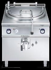 drainage 900 line versions gas or electric heating top models, 400, 800mm widths 700 line versions electric heating top models, 400, 800mm widths Boiling Pans Well and double skinned lid in stainless
