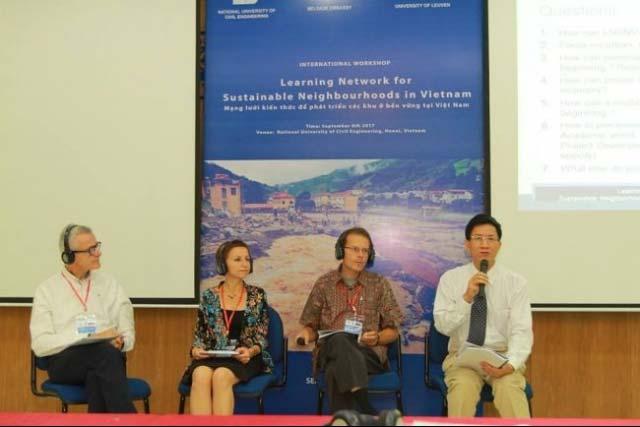 Source: The Embassy of Belgium National University of Civil Engineering and embassy co-held "Learning Networks for Sustainable Neighborhoods in Vietnam" workshop in Hanoi on September 6.