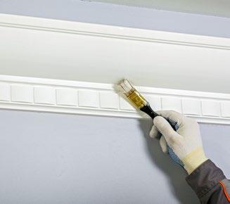 Cornice for indirect lighting 25 Paint the cornice following the instruction of paint