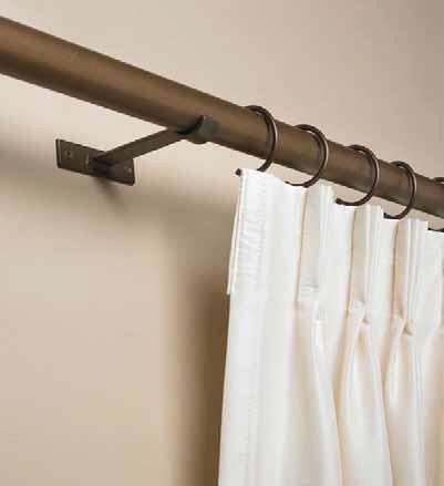 DH-12 Drapery Hardware C Curtain Rings C-rings allow one-way draw curtains to be used on longer
