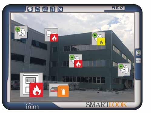 Fire detection and extinguishant systems 3.3 SmartLook Software The Previdia control panels can be supervised through the SmartLook software program created by Inim Electronics.