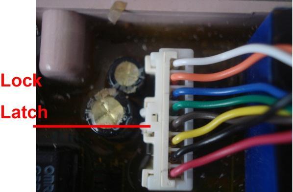 2 Poor connection with the power terminals: Check for the condition of terminal (JP) located on the right rear corner of the