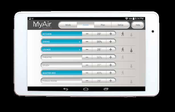 Optional Individual Temperature Control More choice with MyZone Not every room in your home is created equal.