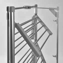 The airer needs to be set up on a dry level surface near a socket, with plenty of
