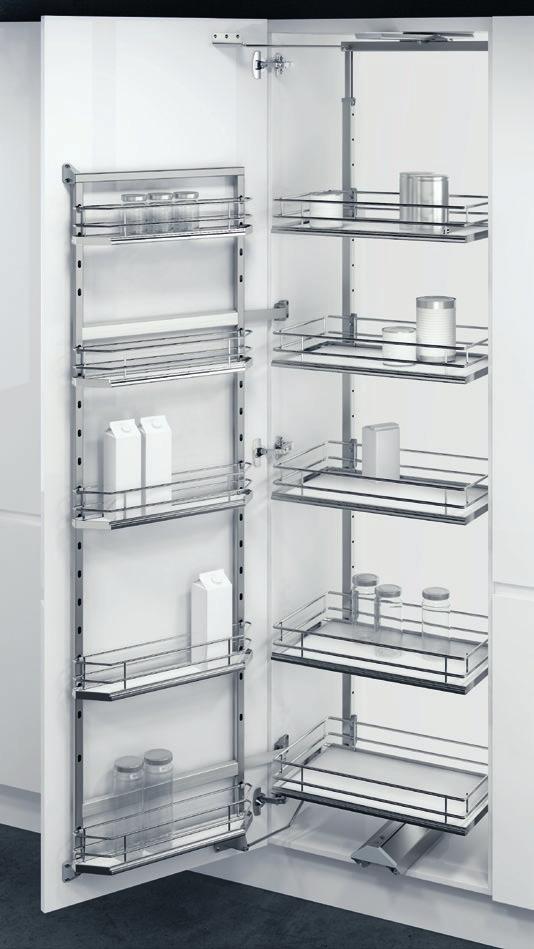 VAUTH-SAGEL PREMIUM KITCHEN STORAGE TALL PANTRY STORAGE VS TAL Gate Pro in Premea & Saphir Styles Very user-friendly operation; baskets slide out of