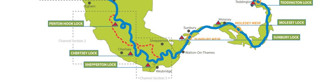 14.6 km long 20-50 m wide 150 m 3 /s 2-3m deep Schematic 3 Intro The River Thames Scheme (Datchetto Teddington) is one of the UKs largest flood risk management schemes of recent years.