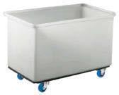 Polyethylene Trucks VALUE Box Trucks tapered wall Nestable for storage, when not in use Leak-proof and easy to clean, provide years of service General purpose trucks are supported by a treated