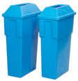 256R-06 Recycling containers Provides sortation & containment for up to 4 separate materials such as paper, trash, cans & bottles JB612 Slim Jim With Venting Channels Durable, all plastic