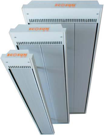 OUTDOOR HEATING & RADIANT HEATING 50 767 OUTDOOR RADIANT HEATERS 52 BLACK ECOSUN HEATERS IP45 54 LOW TEMP CEILING RADIANT