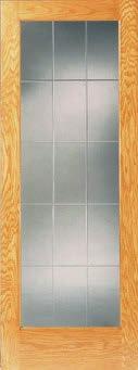 Custom etching is also available to design the perfect door for your home