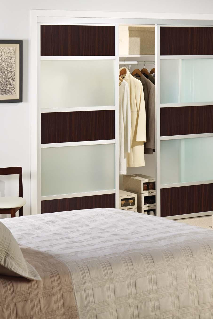Wooded Accents Bedroom sophistication starts with sleek lines to direct