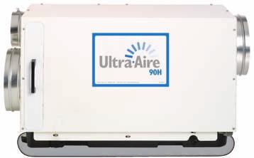 4025700 n High capacity effective dehumidification up to 90 pints of water a day. n MERV-11 filtration standard. MERV-14 optional. n Insulated cabinet for quiet operation. n Sized for 2200 sq. ft.