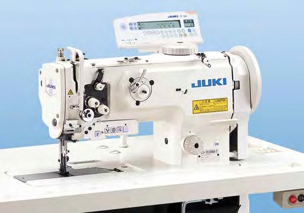 Flatbed Lockstitch Juki LU-1510NA-7 1-needle, Unison-feed, Lockstitch, Machine with Vertical-axis Large Hook The machine demonstrates sewing capabilities best suited for sewing furniture assemblies