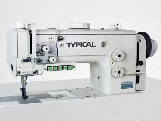 Flatbed Lockstitch Typical TW2-898-D2-T3 Two needle compound feed machine Automatic thread
