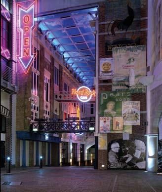 Architecture and Environmental Graphic Design The City of Manchester, after suffering a devastating terrorist bomb attack in its city center, commissioned RTKL to design the Printworks as a central