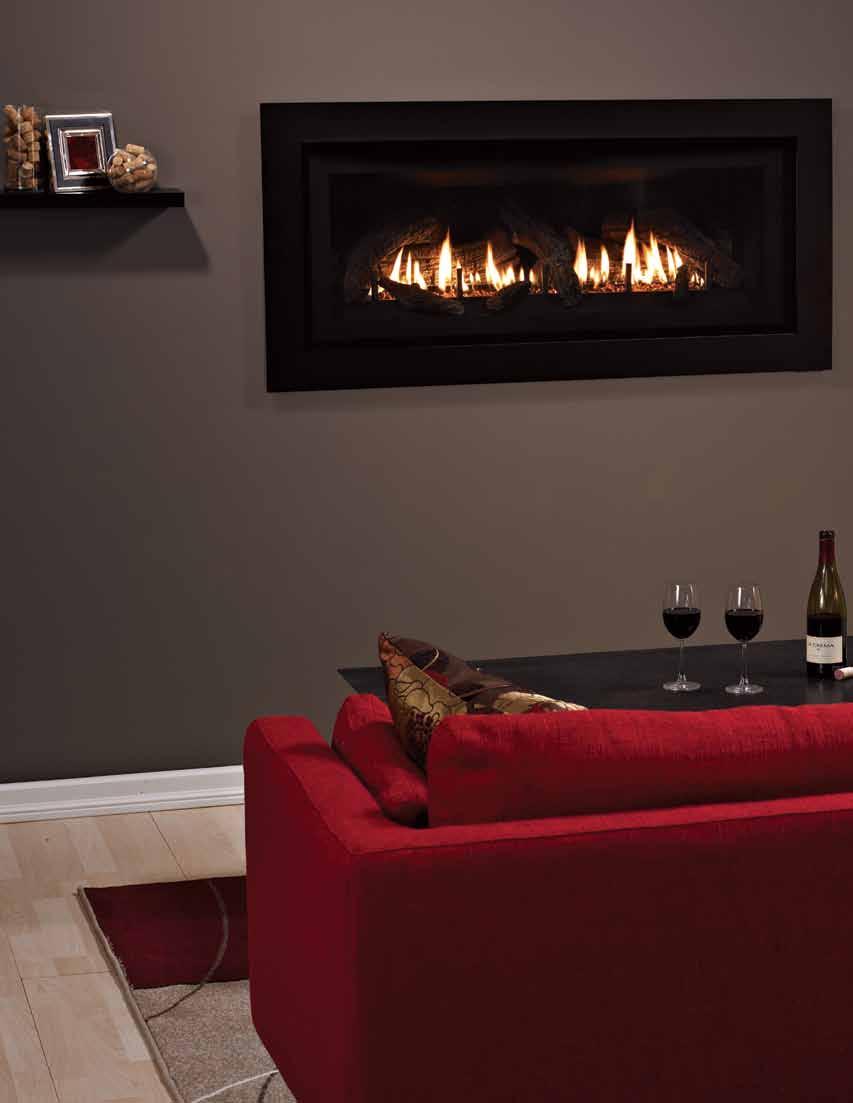 With its strong horizontal lines contemporary burner, a Boulevard Linear Direct-