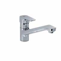 90 B0722AA 266 360 116 230 318 45 pos.mix 15 45 90 243 pos.hot 88 pos.cold CeraPlan III one hole kitchen mixer with tubular spout EASY-FIX fixations. IS 40mm ceramic cartridge with CLICK.