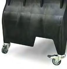 Anti-Static Castors The Bulldog can be supplied with 50mm antistatic castors in place of fixed feet.