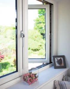 For Tilt & Turn style casement windows installed above ground level, the handle has been designed to restrict full opening without a key for additional safety.
