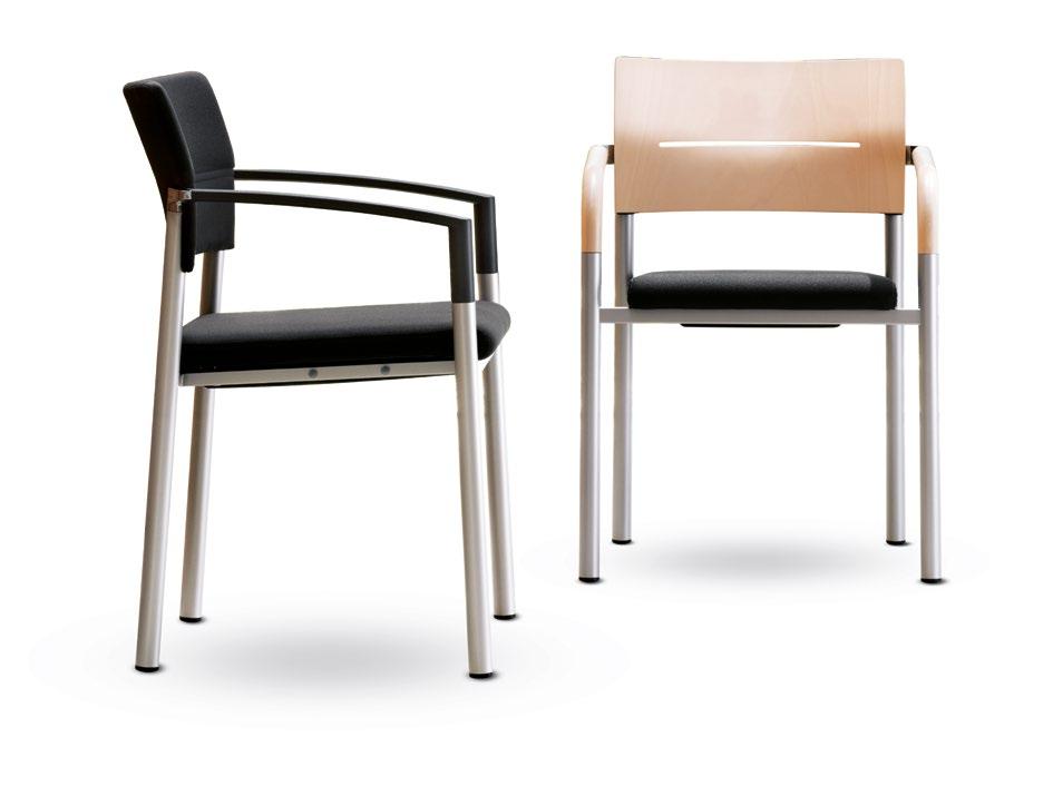 The aluform series was born. Originally launched as a chair for use in cafeterias, the design has undergone many improvements over the years.