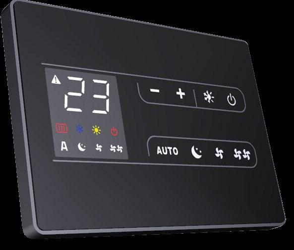 12/13 iksw2+ihbs2 Remote controller for built-in and with cabinet units complete with keypad with 8 touch keys, LCD display with white light symbols.