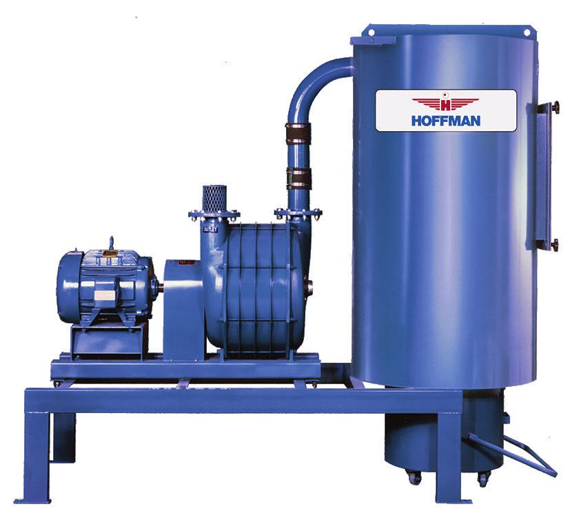 MOBILE UNIT EXHAUSTER Heavy-duty multistage centrifugal vacuum produces standard 5 to 20 horsepower