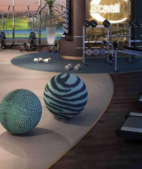 The Just Cavalli Gym has been designed specifically