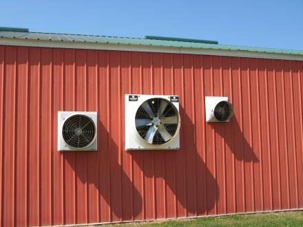 Ventilating Rate Three stage single speed fan control Third stage Second stage First stage