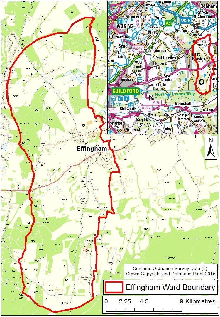 1 Introduction Effingham Parish Council, within the administrative area of Guildford Borough Council in Surrey (see Figure 1-1), submitted a formal application to be designated as an official