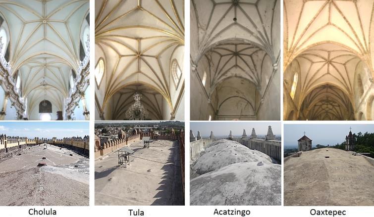Mexican ribbed vaults of sixteenth century: origin and structural behavior length-width ratio. This ratio was recommended by Rodrigo Gil de Hontañón for churches with transepts.