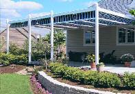 Three tracks styles for versatility in mounting canopies to existing or new structures.