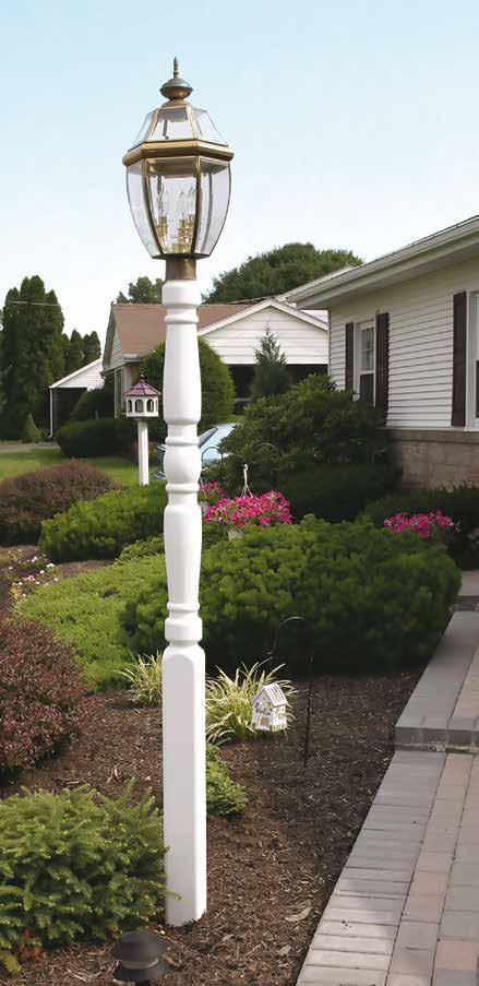 LAMP POSTS 4" Lamp Posts Fits Most Light Fixtures 4" LAMP POSTS Features an internal aluminum pipe for added strength!