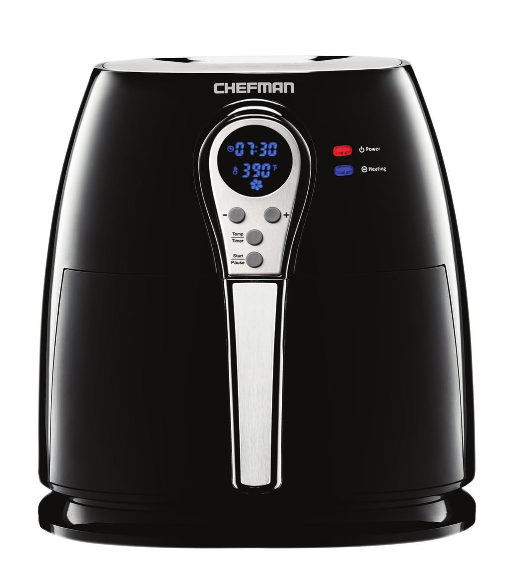 DIGITAL AIR FRYER WITH RAPID AIR TECHNOLOGY USER GUIDE Now that you have purchased a Chefman product you can rest assured in the knowledge that as well as your 1-year parts and labor warranty you
