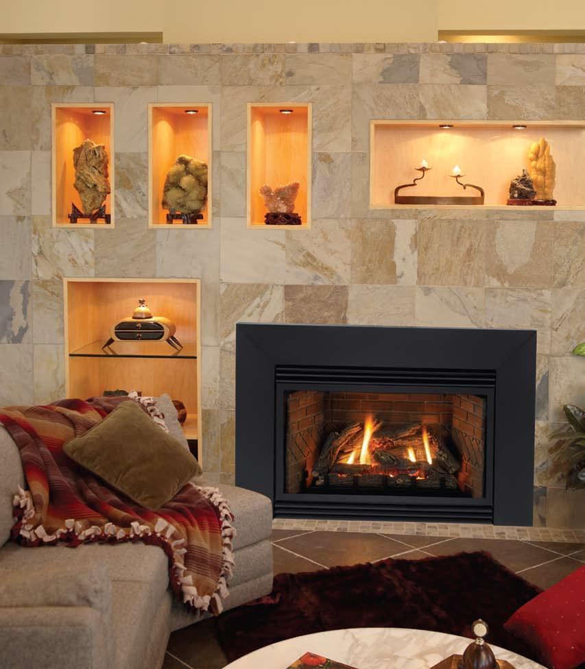 The Innsbrook irect-vent & Vent-Free Fireplace