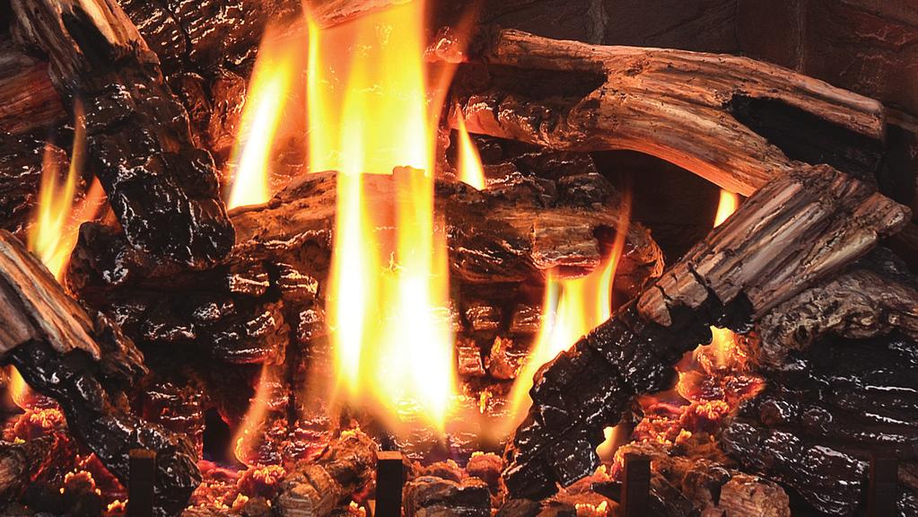 Mendota Flame Focus on the fire using a palette of eight colors and arranged to create the exact look and feel of a wood log fire in its most beautiful burning stages.