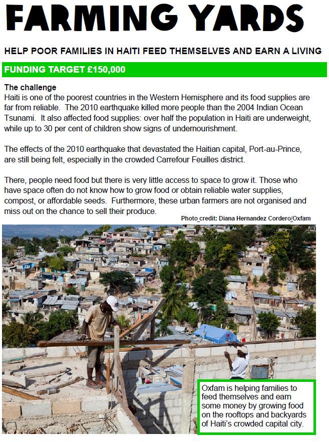 Haiti Farming Yards leaflet Copyright Oxfam GB.