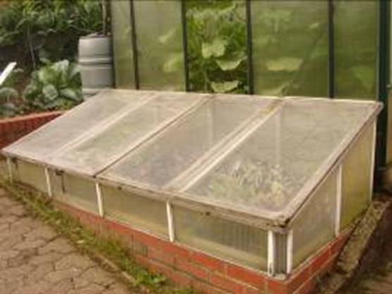 Cold frames This is where cold frames are particularly useful, as a transition step from the fully protected, frost free environment of the greenhouse to the open ground of the vegetable garden.