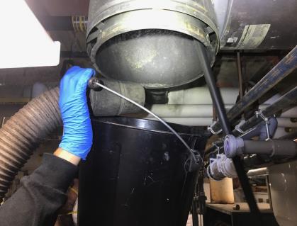 -Merriman Chimney Services cleaned the boiler exhaust piping in