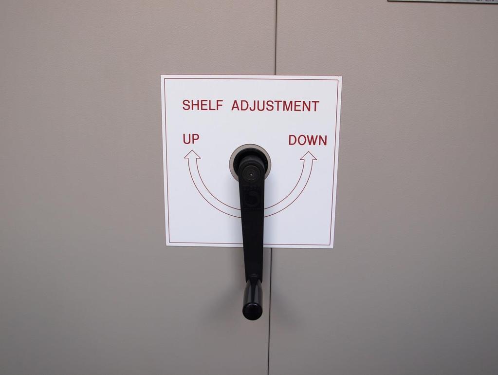 The above image shows the Shelf Adjustment arm.