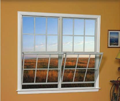 Operating a Single or Double-Hung Window with Tilt Feature To Tilt the Bottom Sash (Single-Hung and Double-Hung Windows) 1.
