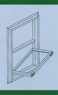 this will disengage the pivoting bars on the bottom of the sash from the balance shoe in the jamb track. 5. To remove the top sash, lower it 2 to 3 and repeat steps 3 and 4. Sash Replacement 1.