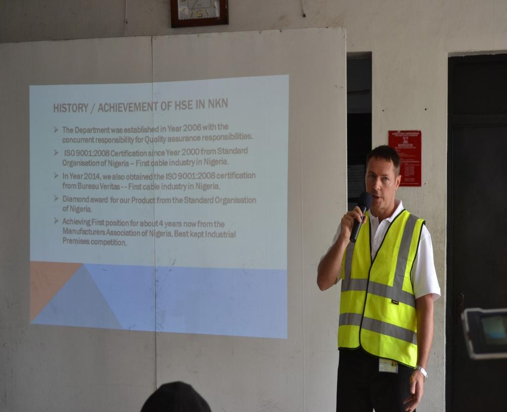 NEXANS KABELMETAL NIGERIA Participated In The NEXANS GROUP SAFETY DAY Nexans Kabelmetal Nigeria Plc joined other members of the Nexans Group worldwide, to celebrate the Group Safety Day.