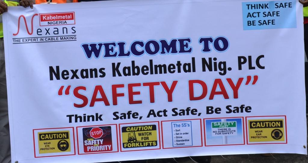 The Group Safety Day, with the theme THINK SAFE, ACT SAFE, BE SAFE was attended by all the staff of the company.